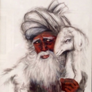 Shepherd with Lamb