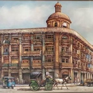 Domed Building with Transportation